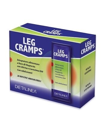 Dietalinea Leg Cramps Integratore Magnesio contro Crampi, 20 Bustine Orosulubili