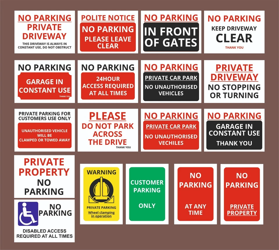 TERMINAL SIGNS Private Property No Trespassing PVC Signs