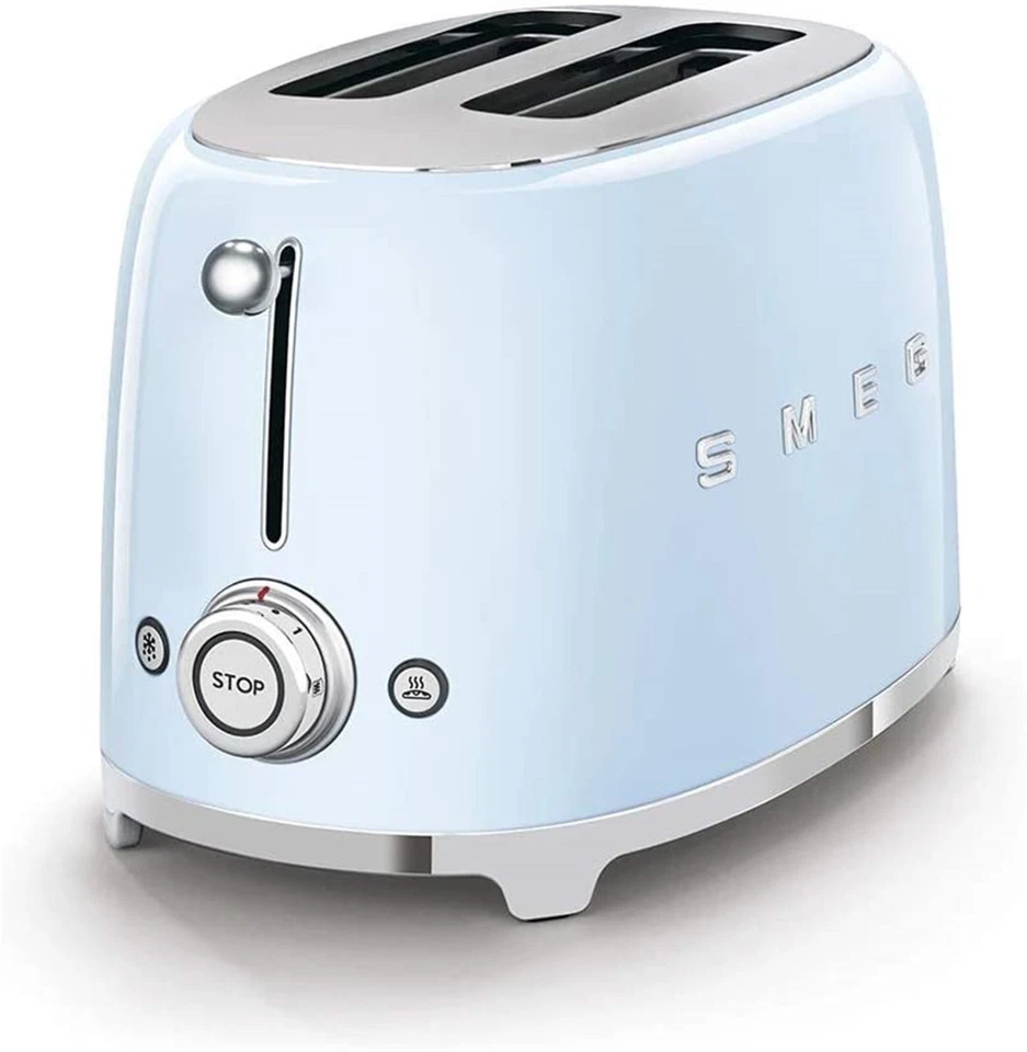 SMEG : tostapane 2 Scheiben Blau Linie 50's Style - Bild 3 von 4