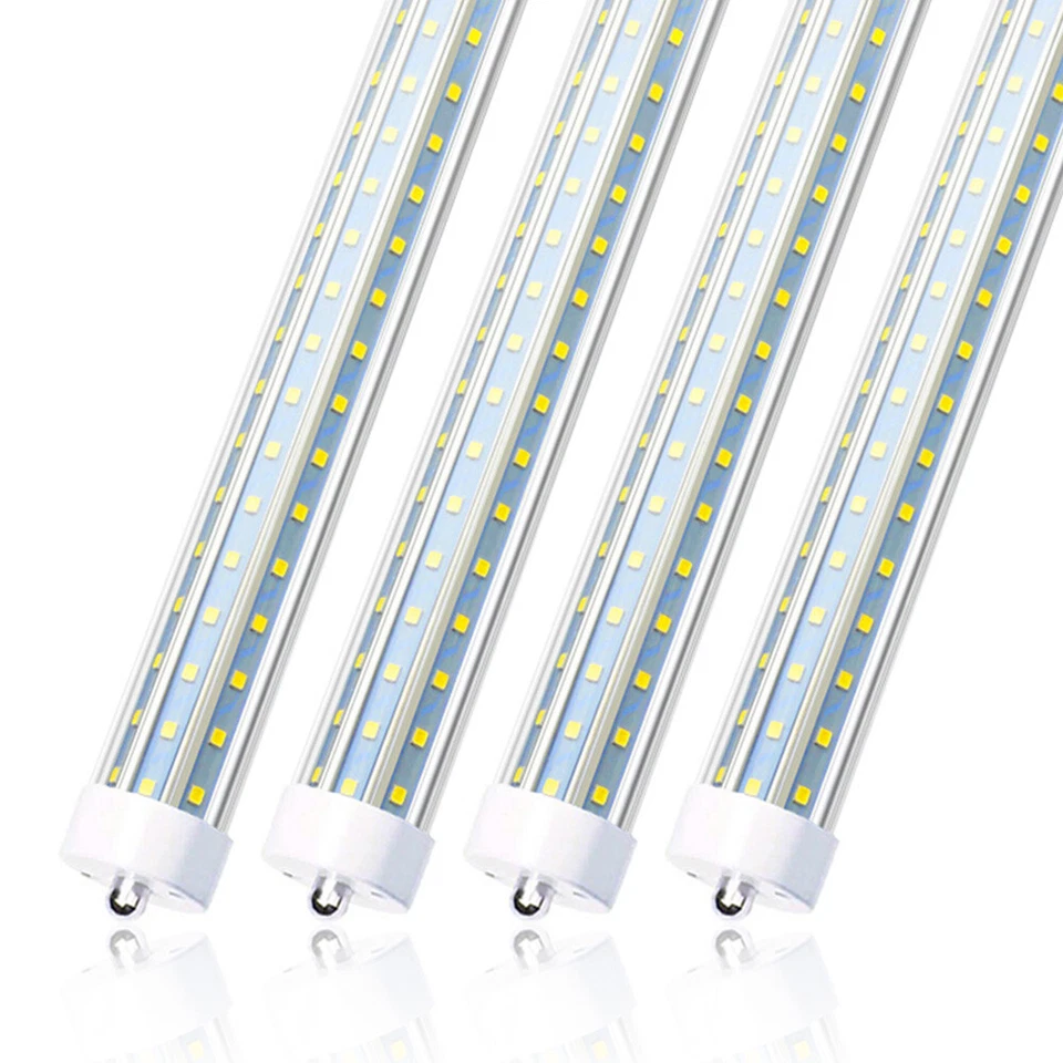 T8 8FT LED Shop Light Bulbs 45W 72W 120W Single Pin FA8 8' Garage Ceiling Lights - Image 2 of 4