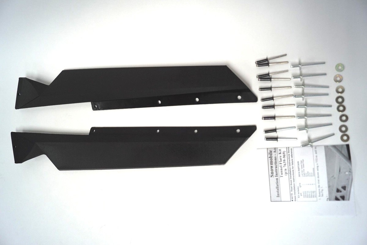 OEM Arctic Cat Snowmobile Black Rear Tunnel Flares Pro Cross
