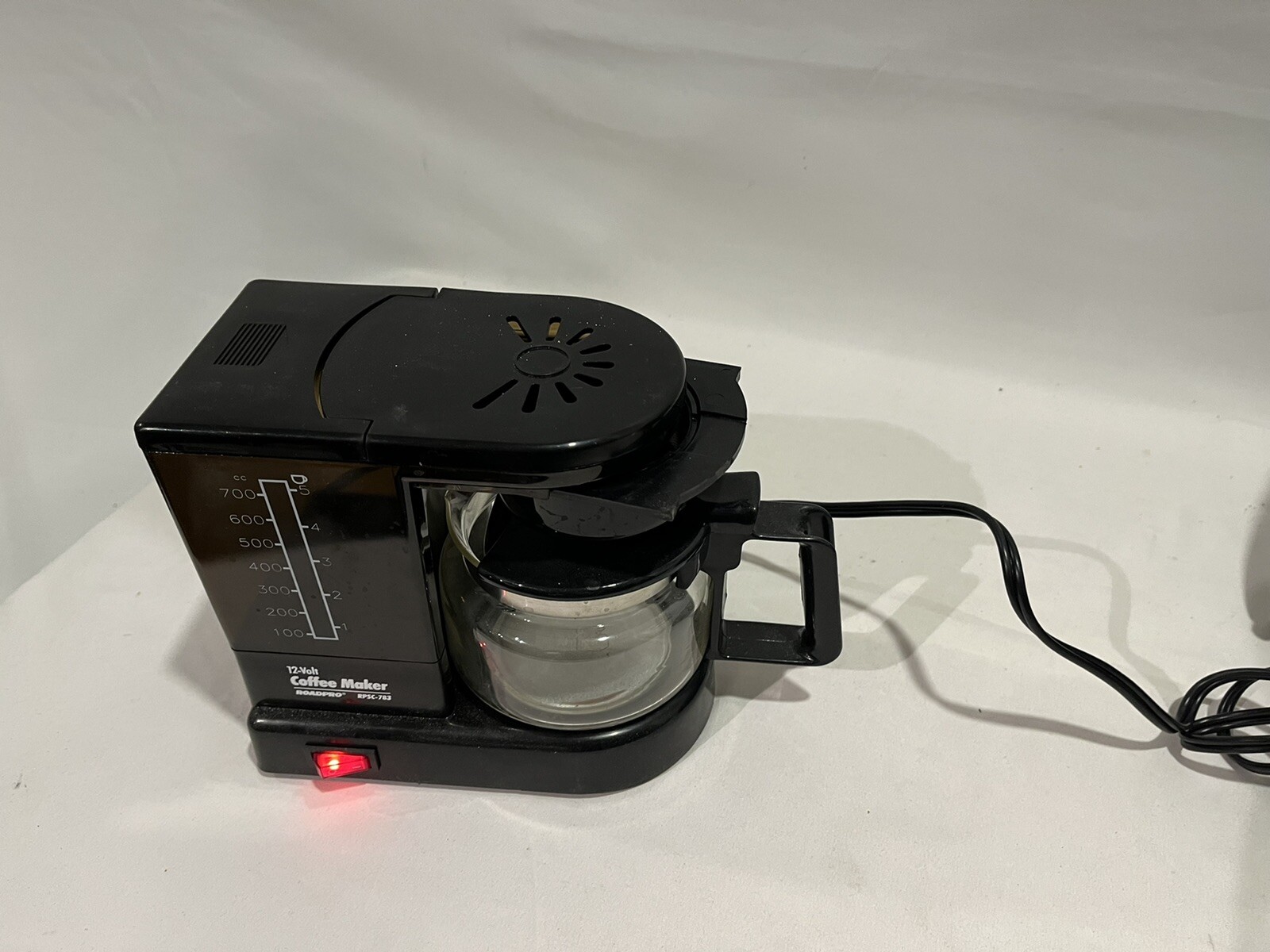 Roadpro 12v Coffee Maker 5 Cup Carafe for Plugging into Cigarette