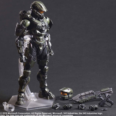 Play Arts Kai Halo 5：Guardians JAMESON LOCKE PVC Action Figure Toy Statue Boxed