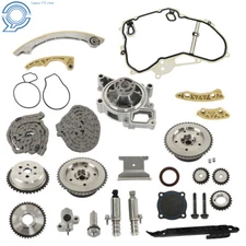 Timing Chain Kit VCT Selenoid Actuator Gear & Water Pump For GM Ecotec 2.4L 2.0L