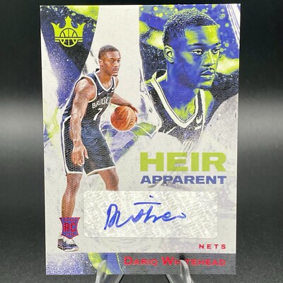 2023-24 COURT KINGS HEIR APPARENT - DARIQ WHITEHEAD (RC) - AUTO /99 NETS #HA-DWN