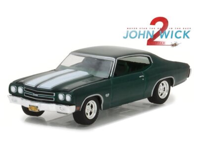 CHEVROLET Chevelle SS 396 - John Wick 2 - 1970  - darkgreen - Greenlight 1:64