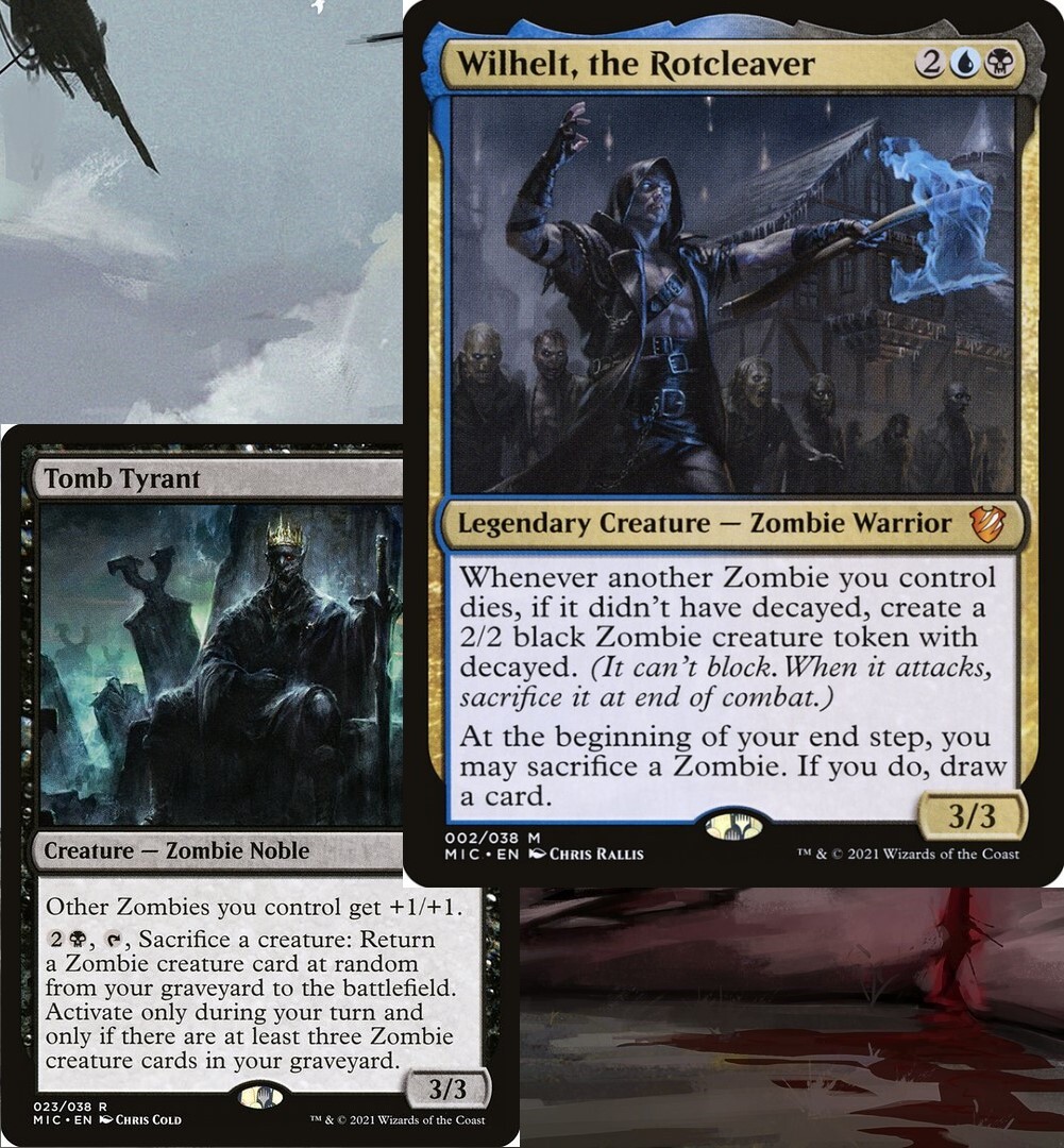 Wilhelt, the Rotcleaver U/B ZOMBIES Commander Deck EDH Magic MTG