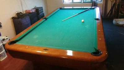 9 Ft Brunswick Gibson Pool Table used with some scratches ...