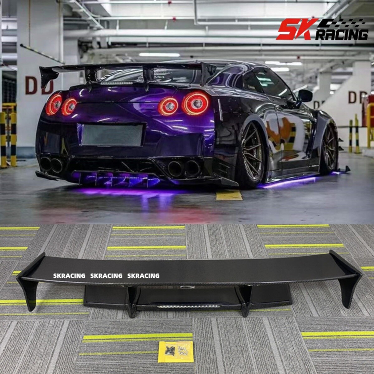 Fits 2009-2024 Nissan GT-R GTR R35 GT Style Carbon Fiber Rear