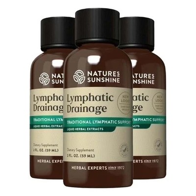 3PCS Nature's Sunshine Lymphatic Drainage - Immune Support, Cleanse & Detox