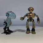 (2) Vintage TMNT Wacky Action Walkin Mouser TESTED w/Fugitoid Robot 👀