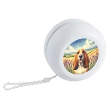 'Happy Bassett Hound' Retro Style Yo-Yo (YY00049568)