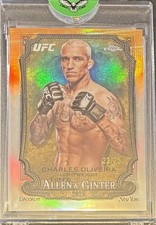 Charles Oliveira Chrome 2026 Orange Refractor /25