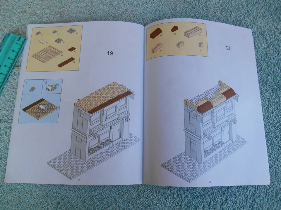 Sluban m38-b0333 building brick set. School Bus and School House MANUAL ONLY! - Image 4 of 4
