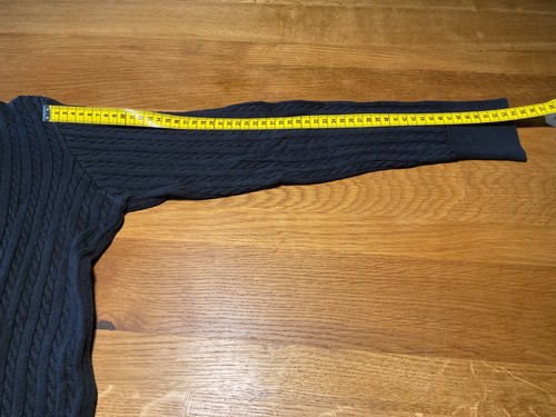 Ralph Lauren Strickjacke Zopfmuster XXL 42 44 schwarz - Bild 5 von 9