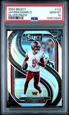 2024  SELECT #112 JAYDEN DANIELS SILVER PRIZM