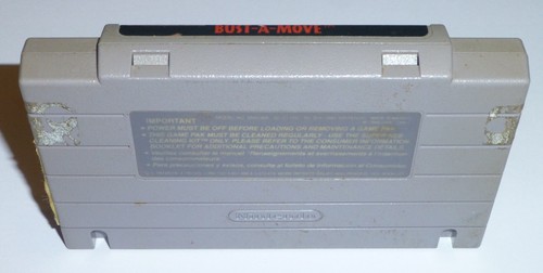 BUST A MOVE - Super Nintendo SNES (Authentic) Game, Tested & Working - Picture 2 of 2