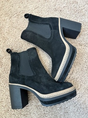 Steve Madden Women s Lexa Ankle Boot Black Suede Size 6.5