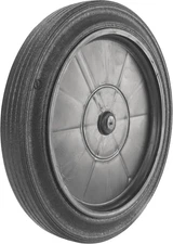 12" Snap-Lock Whisper Trash Can  Wheel, with Spacers, 3/4" Bore