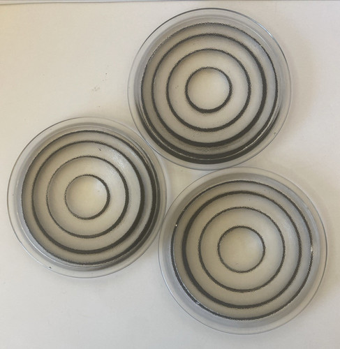Lot 3 Glass Fresnel Lens 5-3/8" Optical glass Lighting Prescolite unique HOT MAT