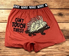 Lazy One Boxer/PJ Lounge Shorts Porcupine “Can't Touch This” Mens Large, NWT