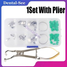 Dental Sectional Contoured Matrix Band Forceps Placement Resin Clamping Ring Kit
