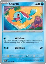 Squirtle - 007/165 - Common (Near Mint) Scarl...