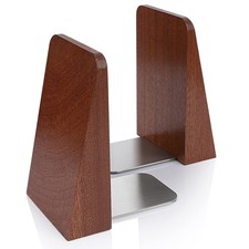 Wood Handmade Heavy Duty Bookends for Shelves Decorative Book Ends to Hold Bo...