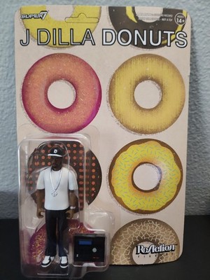 J Dilla Super7 ReAction: Donuts (Album Cover) Action Figure NEW & UNPUNCHED