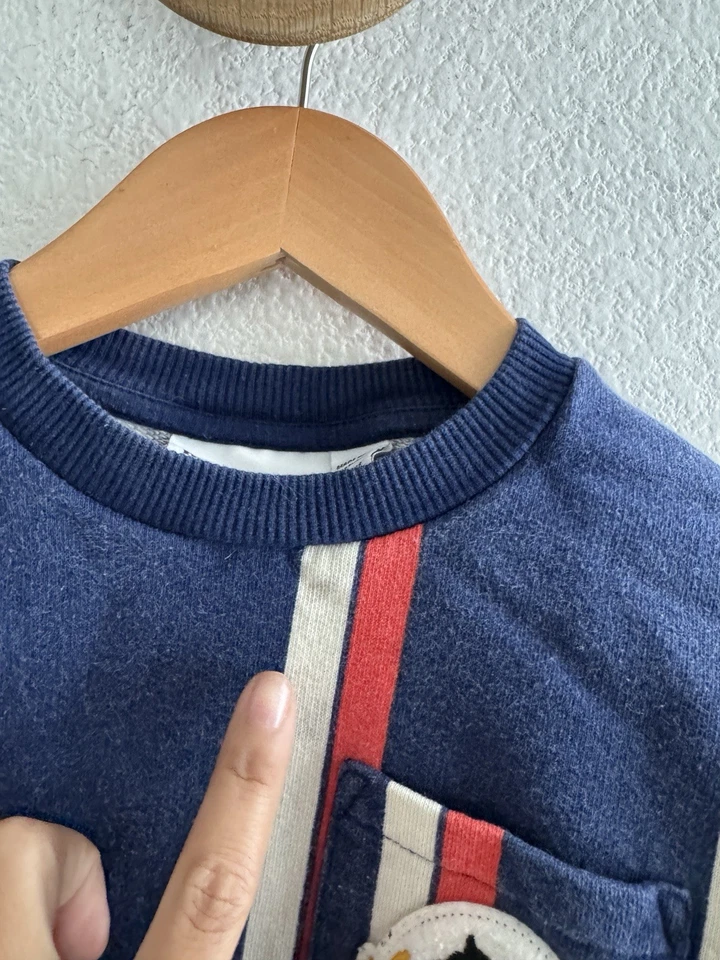 Mini Rodini gestreiftes Panther Sweatshirt Gr. 92/98 (2-3 Jahre) - Bild 3 von 4