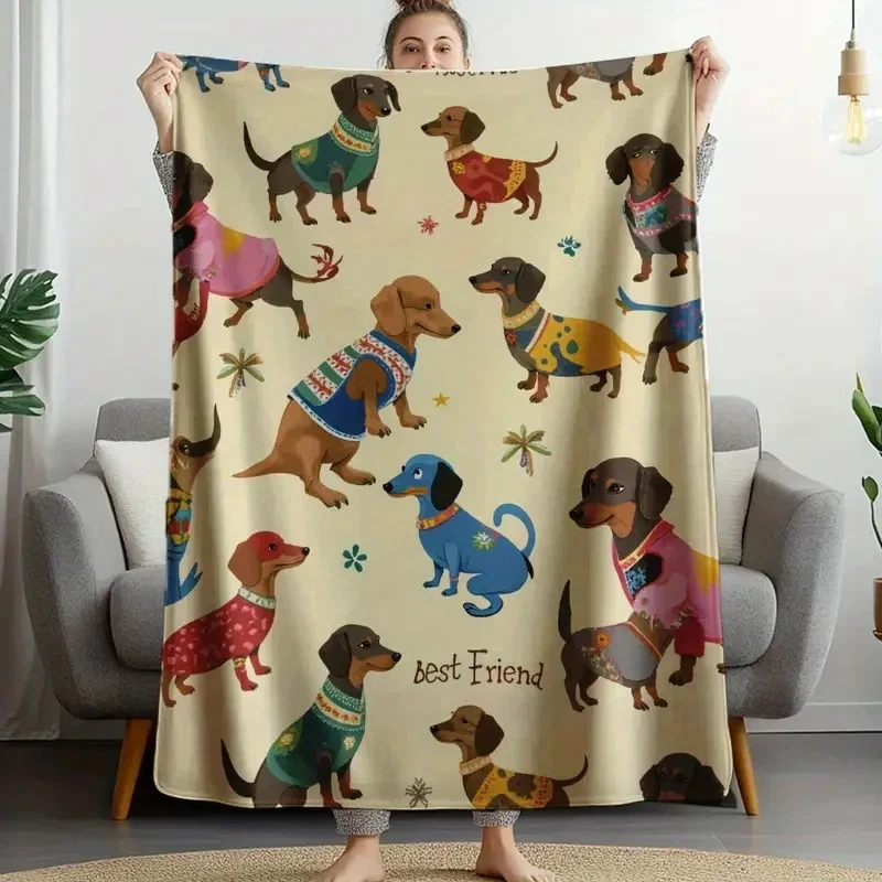 Beautiful Dachshund Fleece Blanket