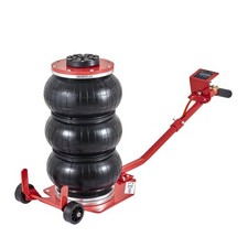 3 Ton Triple Bag Air Jack, 6600 lb Capacity, 17.7 Inch Lift for Car Repair, Red