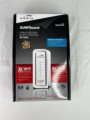 Arris SURFboard SBG6700-AC Cable Modem & Wi-Fi Router AC1600 New