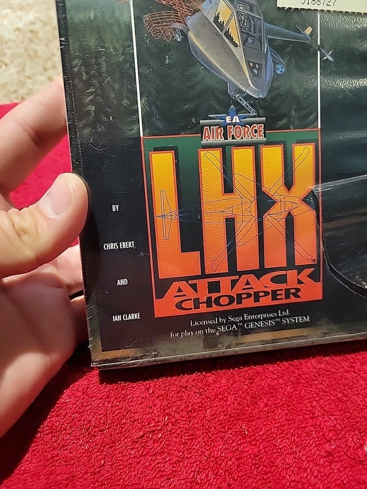 NOS Factory Sealed LHX ATTACK CHOPPER Sega Genesis Mint A+ RARE Air Force Pilot - Image 2 of 4