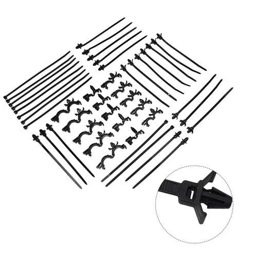 Workshop Cable Zip Tie Kit Self-locking Design Assorted Size Flame Resistance - Picture 11 of 12