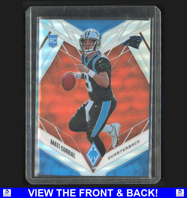 Matt Corral 2022 Panini Phoenix /99 Orange RC CAR Panthers 102