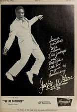 JACKIE WILSON - 1959 Singer Music Ad - 5 x 7 inch Photo