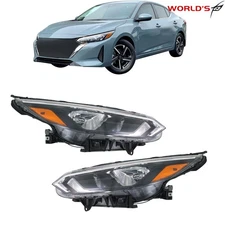 Headlight For Nissan Sentra 2024 2025 S SV Halogen Driver Passenger L+R HeadLamp