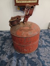 Vtg Justrite Safety Can Gas Oil Underwriters Laboratories Chicago USA