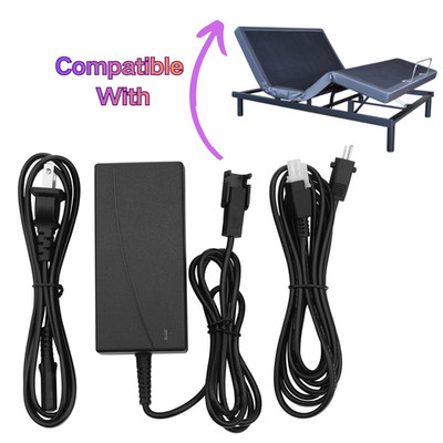 Adjustable Bed Base Power Supply Power Cord for Smart Motion 1.0, 2.0
