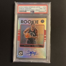 2016-17 Donruss Optic Pascal Siakam Rookie RC Auto Silver Holo Prizm
