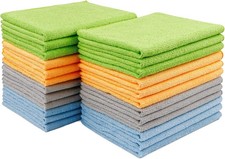 Microfiber Cleaning Cloth 24 Pack, Microfiber Towels for Cars, Soft Absorbent