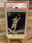 2017 Topps Chrome Aaron Judge RC PSA 10 Gem Mint #169 Rookie Catching