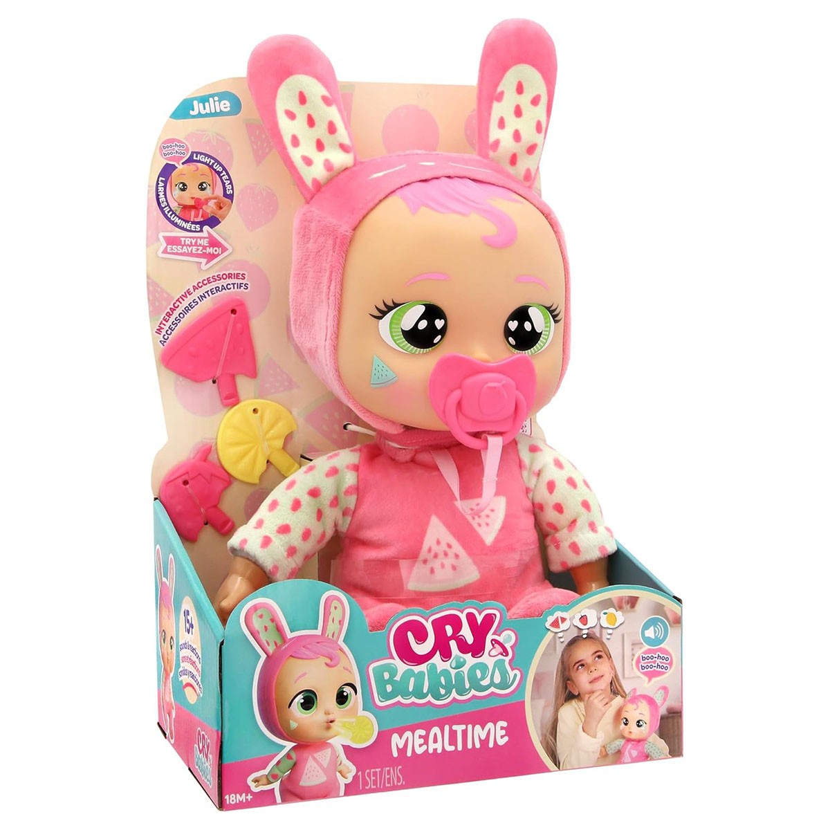 Light Cry Babies Meal Time Julie Baby Doll - Image 2