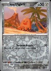 Alolan Diglett 122/191 Reverse Holo [Scarlet & Violet: Surging Sparks]