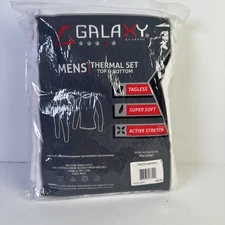 Galaxy 2 Piece Thermal Set Lightweight Top Bottom Men Size Large White Lot Of 2