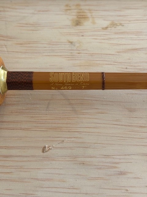 South Bend No. 469 Bamboo Fly Rod 7' 2 pc HCH/D – Clean w/ Sock