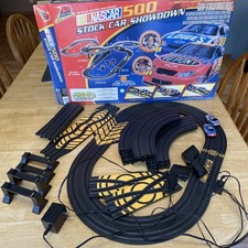 Life Like Racing NASCAR 500 Stock Car Showdown Slot Car Track  2 working cars