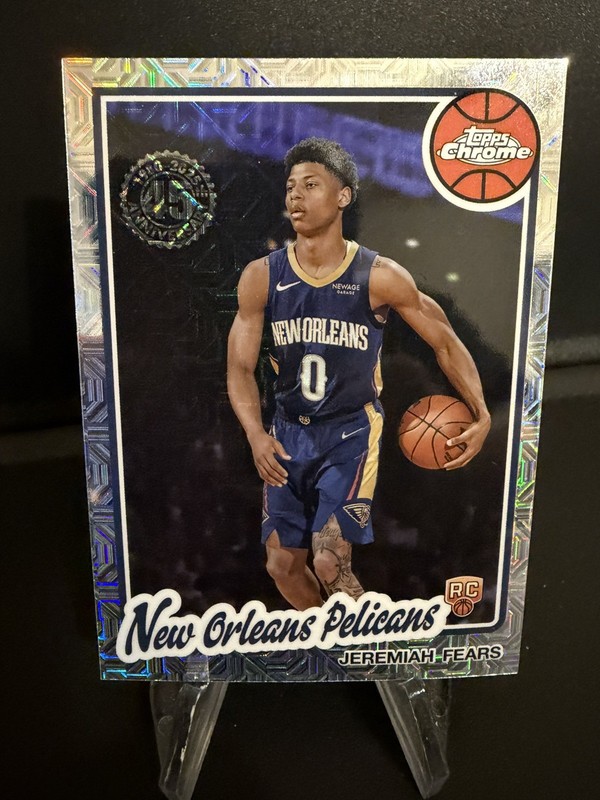 2025-26 Topps Chrome - Jeremiah Fears #TC-JF 45th Anniversary Mojo (RC)