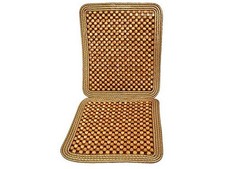 Zone Tech Wooden Beaded Car Seat Cushion